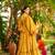 Mustard color trendy and stylish gown for ethnic girlie looks