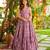 Purple color trendy and stylish gown for ethnic girlie looks