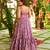 Purple color trendy and stylish gown for ethnic girlie looks