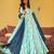 Sea green color trendy and stylish gown for ethnic girlie looks