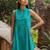 Sea green color beautiful girlie top bottom set for stylish party looks
