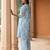 Sky blue color beautiful girlie top bottom set for stylish party looks