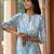 Sky blue color beautiful girlie top bottom set for stylish party looks