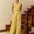 Yellow color beautiful girlie top bottom set for stylish party looks