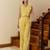 Yellow color beautiful girlie top bottom set for stylish party looks