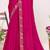 Magenta sequin embellish work satin silk saree sari for women