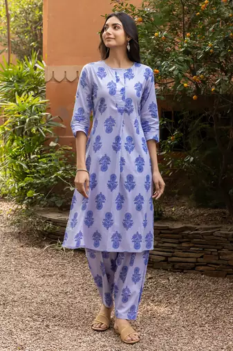 Sky blue color beautiful girlie top bottom set for stylish party looks