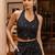 Black color beautiful girlie top bottom set for stylish party looks