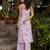 Lilac color beautiful girlie top bottom set for stylish party looks