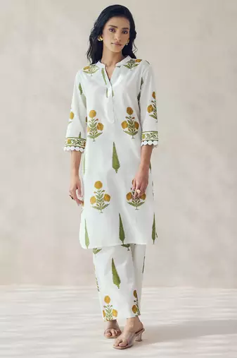 Green color beautiful girlie top bottom set for stylish party looks