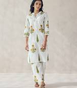 Green color beautiful girlie top bottom set for stylish party looks