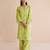 Lime green color beautiful girlie top bottom set for stylish party looks