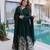 Green color rangoli crush fabric designer embroidered heavy partywear gown