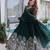 Green color rangoli crush fabric designer embroidered heavy partywear gown