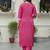 Pink color beautiful designer looking rich party kurta set
