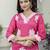 Pink color beautiful designer looking rich party kurta set