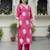 Pink color beautiful designer looking rich party kurta set