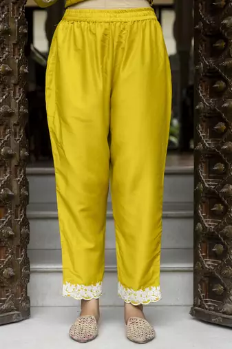 Yellow color beautiful looking rich party kurta set
