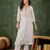Off white color beautiful designer looking rich party kurta set
