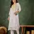 Off white color beautiful designer looking rich party kurta set