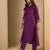 Purple color beautiful designer looking rich party kurta set
