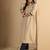 Beige color beautiful designer looking rich party kurta set