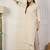 Off white color beautiful designer looking rich party kurta set