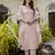 Peach color beautiful floral printed cotton blended foral rich suit