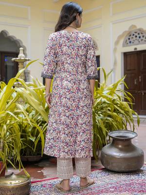 Multy color beautiful floral printed cotton blended foral rich suit 2