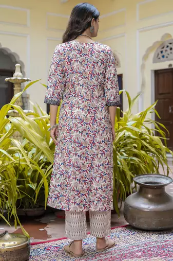 Multy color beautiful floral printed cotton blended foral rich suit