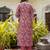 Maroon color beautiful floral printed cotton blended foral rich suit