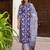 Blue color beautiful floral printed cotton blended foral rich suit
