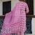 Pink color cotton blended designer floral printed ethnic partywear suit