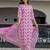 Pink color cotton blended designer floral printed ethnic partywear suit