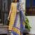 Yellow color cotton blended designer floral printed ethnic partywear suit