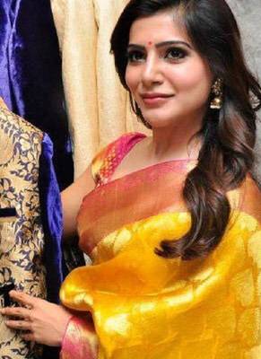 Yellow pink silk blend banarasi saree with unstitched blouse piece 5