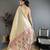 Beige tissue solid zari weaving paithani saree with muniya border