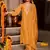 Mustard color mal chanderi fabric designer stylish fancy kurta set for girls