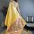 Golden yellow tissue solid zari weaving paithani saree with muniya border