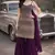 Wine color georgette fabric designer embroidery work ceremonial sharara dress