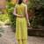 Mustard color cotton blended designer trendy top bottom set for trendy girls