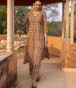 Maroon color cotton blended designer trendy top bottom set for trendy girls