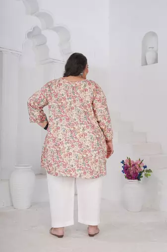Multy color beautiful plus size kurta for looks