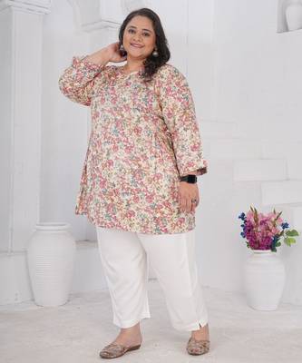 Multy color beautiful plus size kurta for looks 4