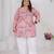 Pink color beautiful plus size kurta for casual looks