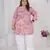 Pink color beautiful plus size kurta for casual looks