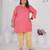 Pink color beautiful plus size kurta for casual looks