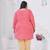 Pink color beautiful plus size kurta for casual looks