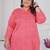 Pink color beautiful plus size kurta for casual looks