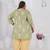 Pista color beautiful plus size kurta for casual looks